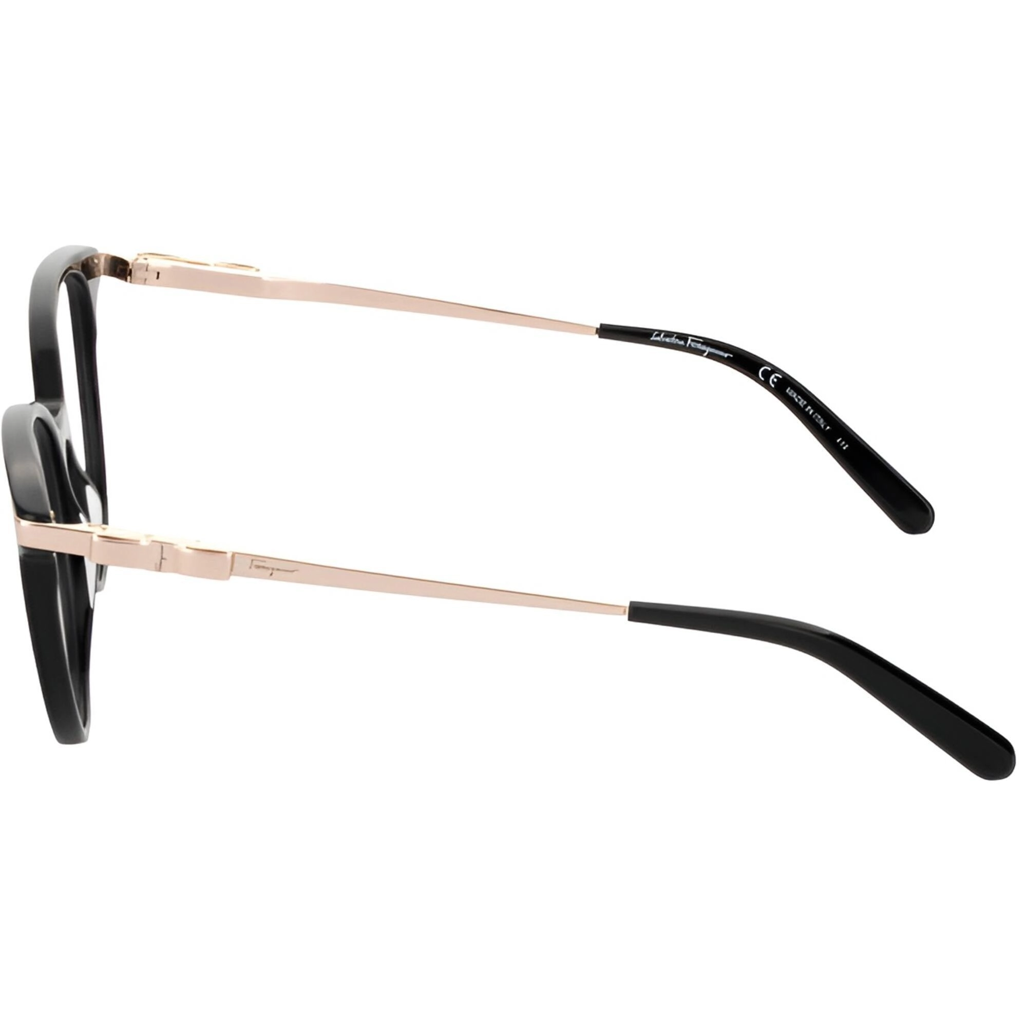 Salvatore Ferragamo Women's Eyeglasses - Black Plastic Full Rim Cat Eye | SF2862 001