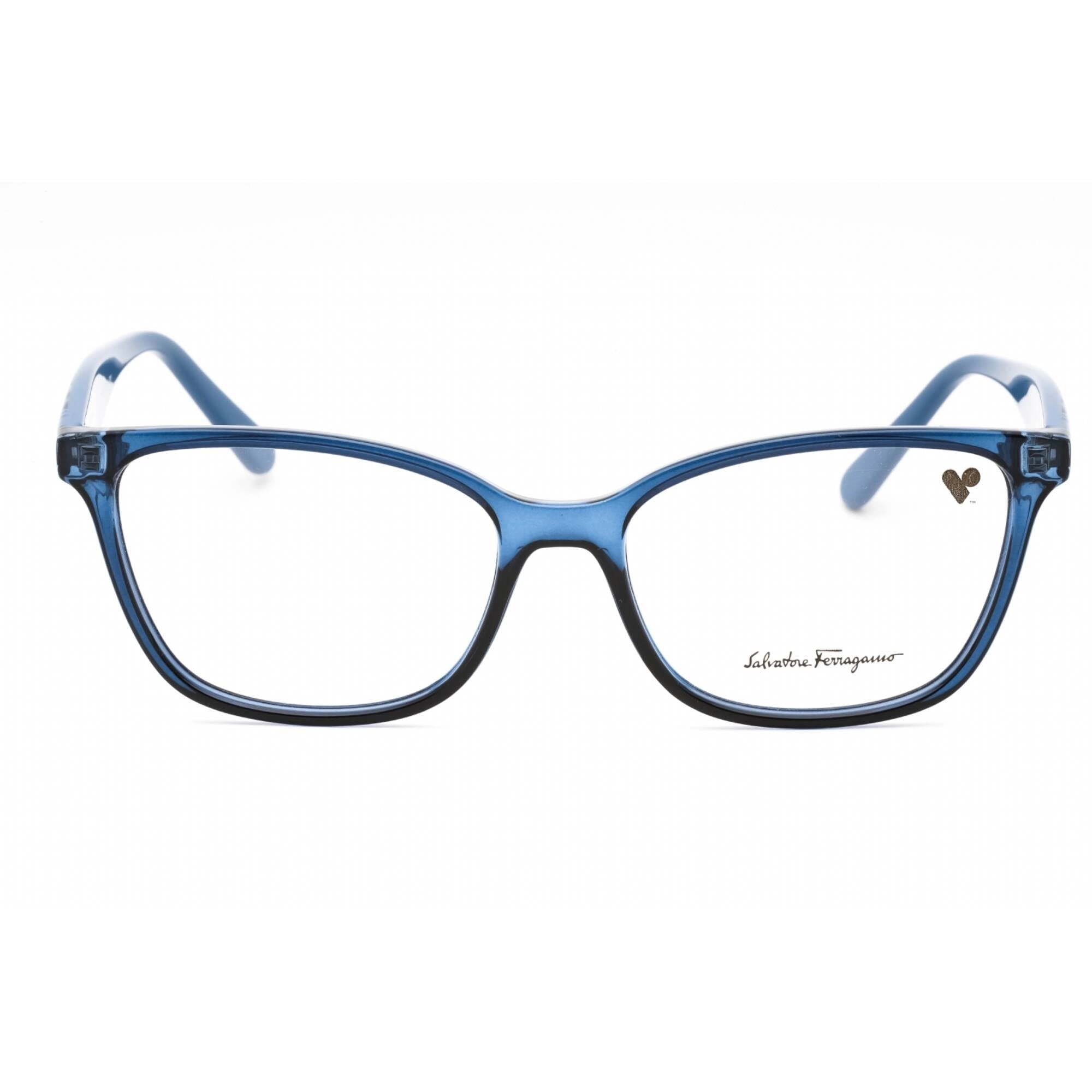 Salvatore Ferragamo Women's Eyeglasses - Transparent Blue Full Rim Frame | SF2918 432
