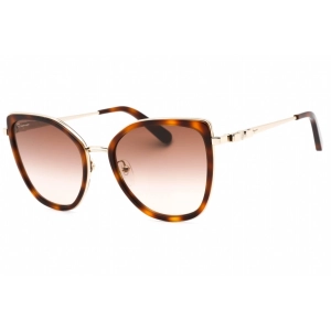 Salvatore Ferragamo Women's Sunglasses - Gold Tortoise Cat Eye Frame | SF293S 723