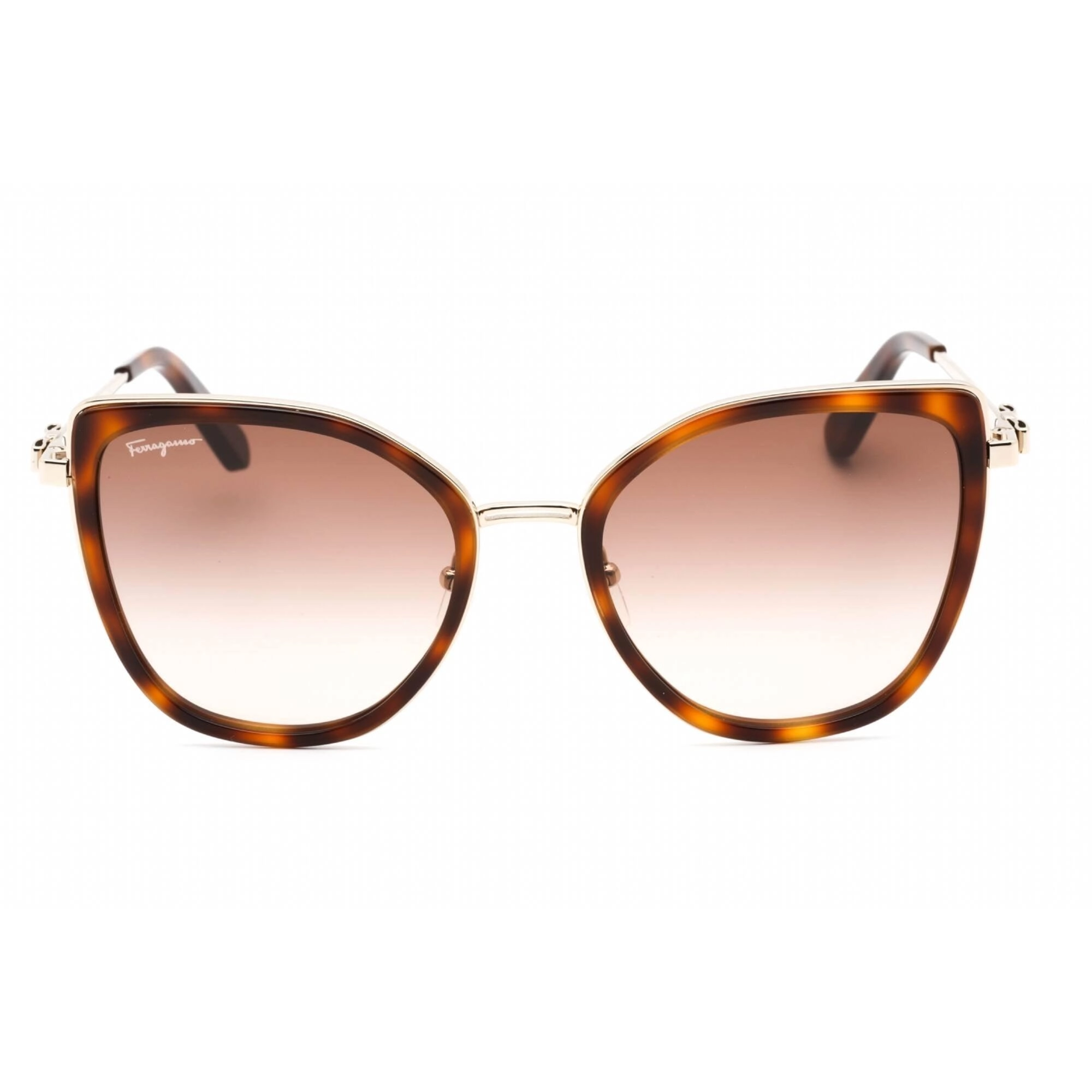Salvatore Ferragamo Women's Sunglasses - Gold Tortoise Cat Eye Frame | SF293S 723