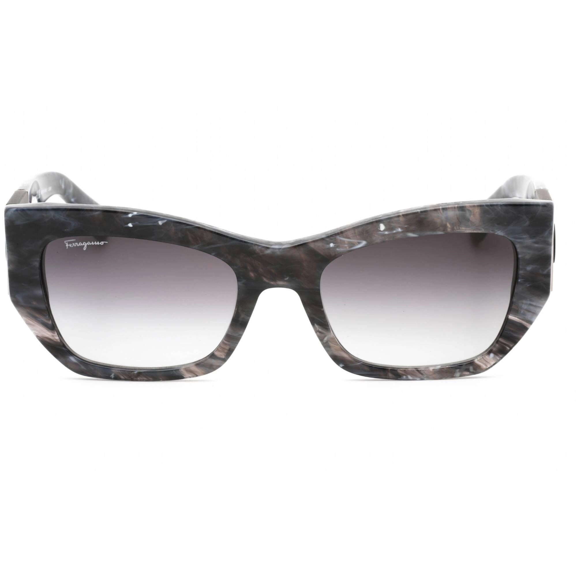 Salvatore Ferragamo Women's Sunglasses - Marble Grey Full Rim Cat Eye | SF1059S 028