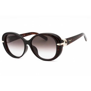 Salvatore Ferragamo Women's Sunglasses - Tortoise Oval Full Rim Frame | SF1076SLB 240