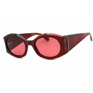 Salvatore Ferragamo Women's Sunglasses - Transparent Burgundy Oval Frame | SF2008S 612