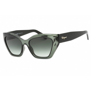 Salvatore Ferragamo Women's Sunglasses - Transparent Forest Green Frame | SF1043S 316