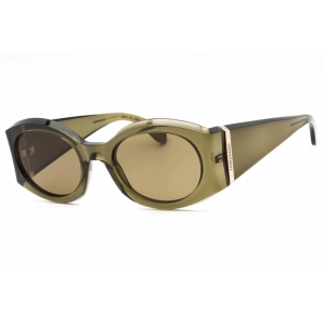 Salvatore Ferragamo Women's Sunglasses - Transparent Khaki Oval Frame | SF2008S 320