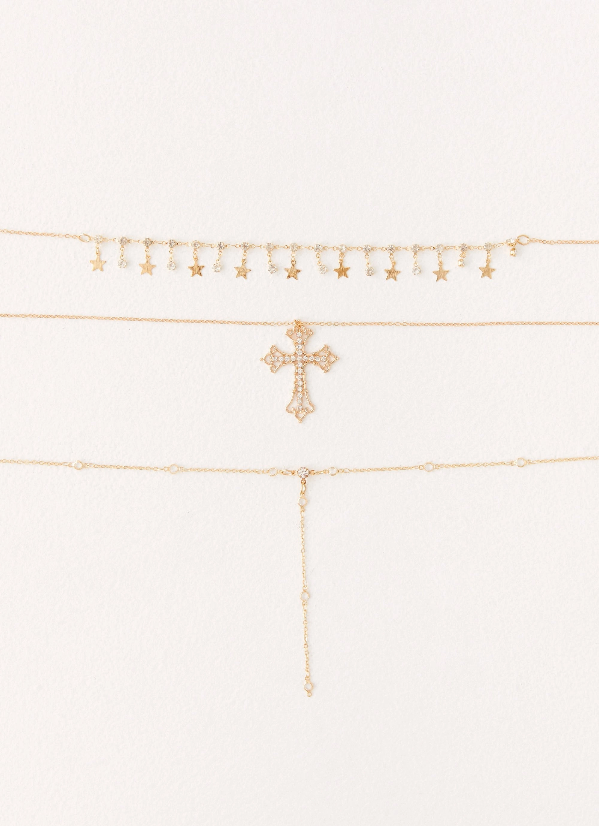 Sinner Multi Necklace - Gold