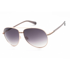 Swarovski Women's Sunglasses - Full Rim Gold/Grey Metal Aviator Frame | SK0343-H 33B