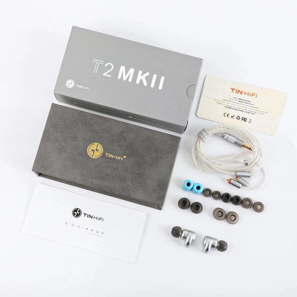 TinHiFi T2 MKII Coaxial Dual Drivers High-Definition Balanced HiFi IEMs