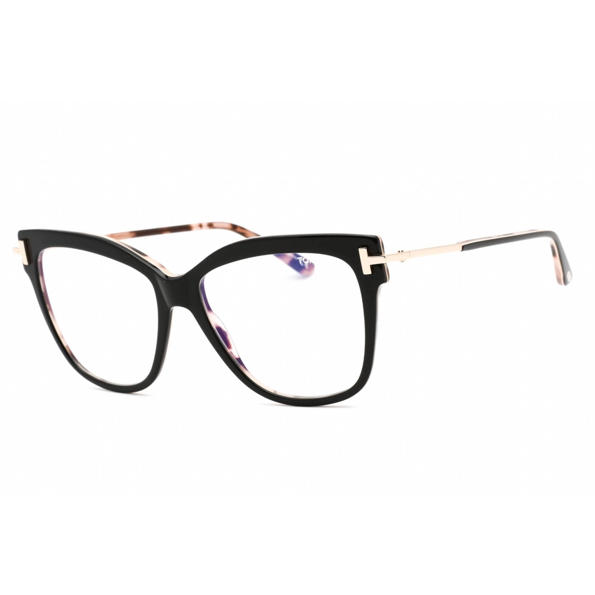 Tom Ford Women's Eyeglasses - Black/Other Plastic Cat Eye Frame | FT5704-B 005