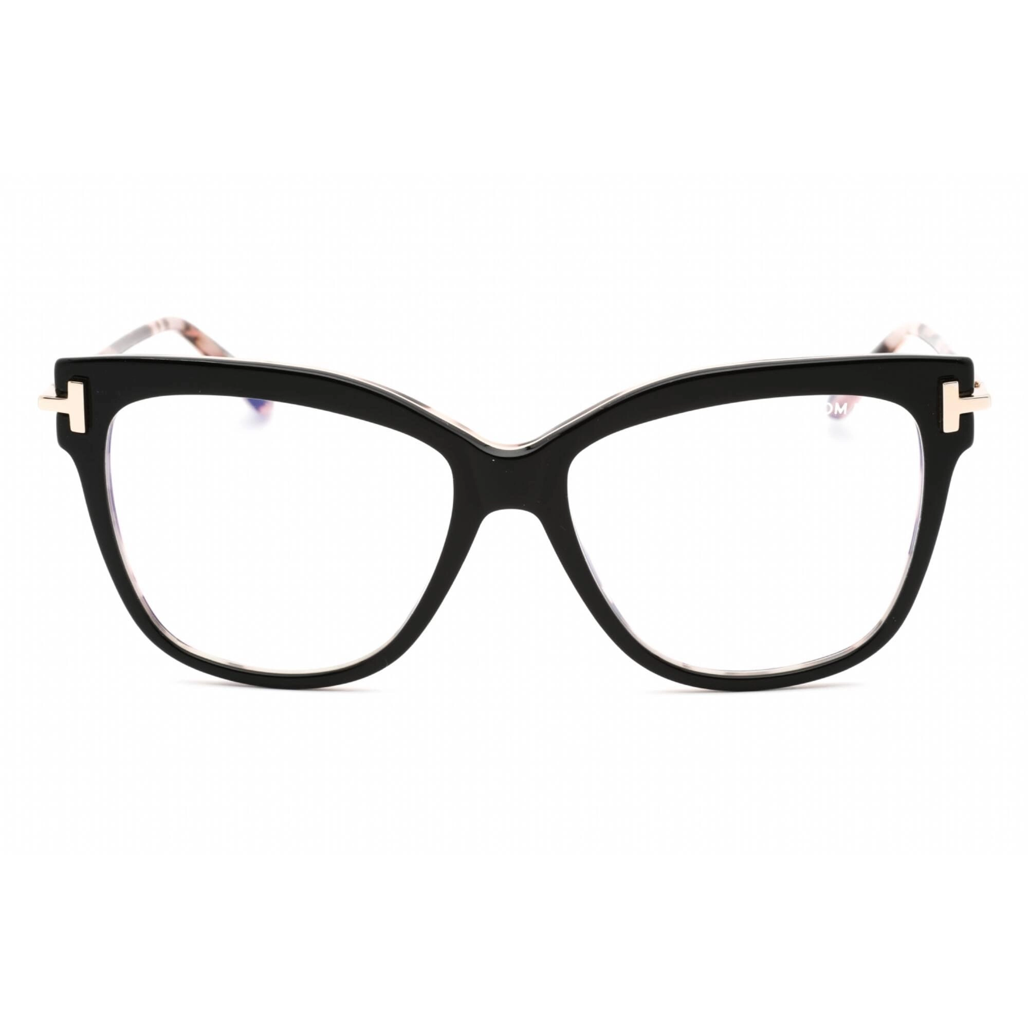 Tom Ford Women's Eyeglasses - Black/Other Plastic Cat Eye Frame | FT5704-B 005