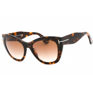 Tom Ford Women's Sunglasses - Coloured Havana Plastic Cat Eye Shape Frame | FT0940 55F