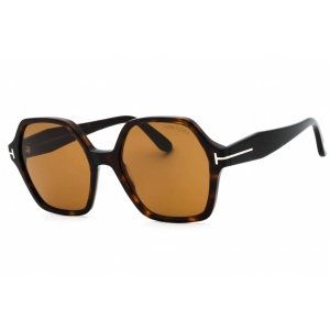 Tom Ford Women's Sunglasses - Dark Havana Acetate Geometric Shape Frame | FT1032 52E