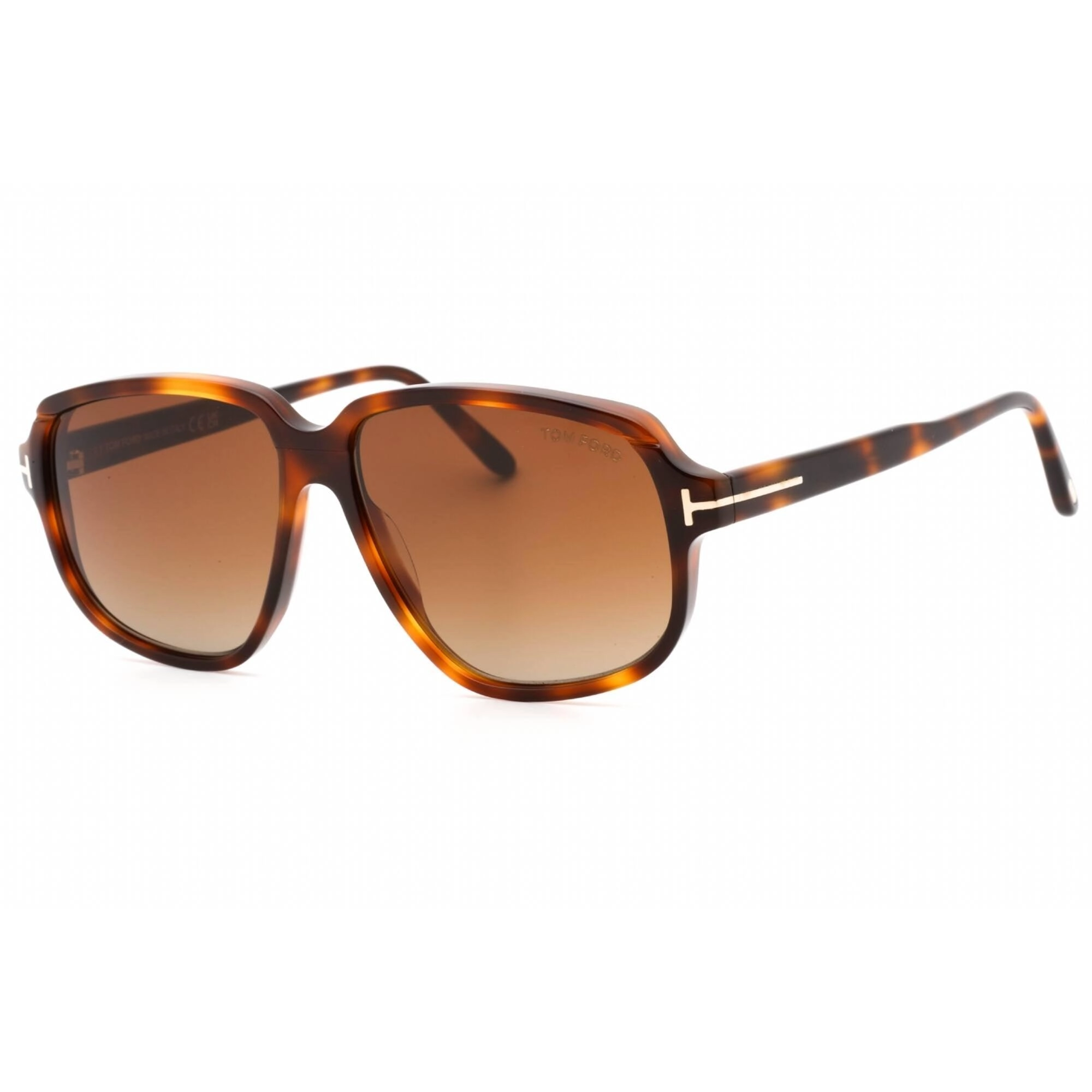 Tom Ford Women's Sunglasses - Dark Havana Full Rim Rectangular Frame | FT1024 52F
