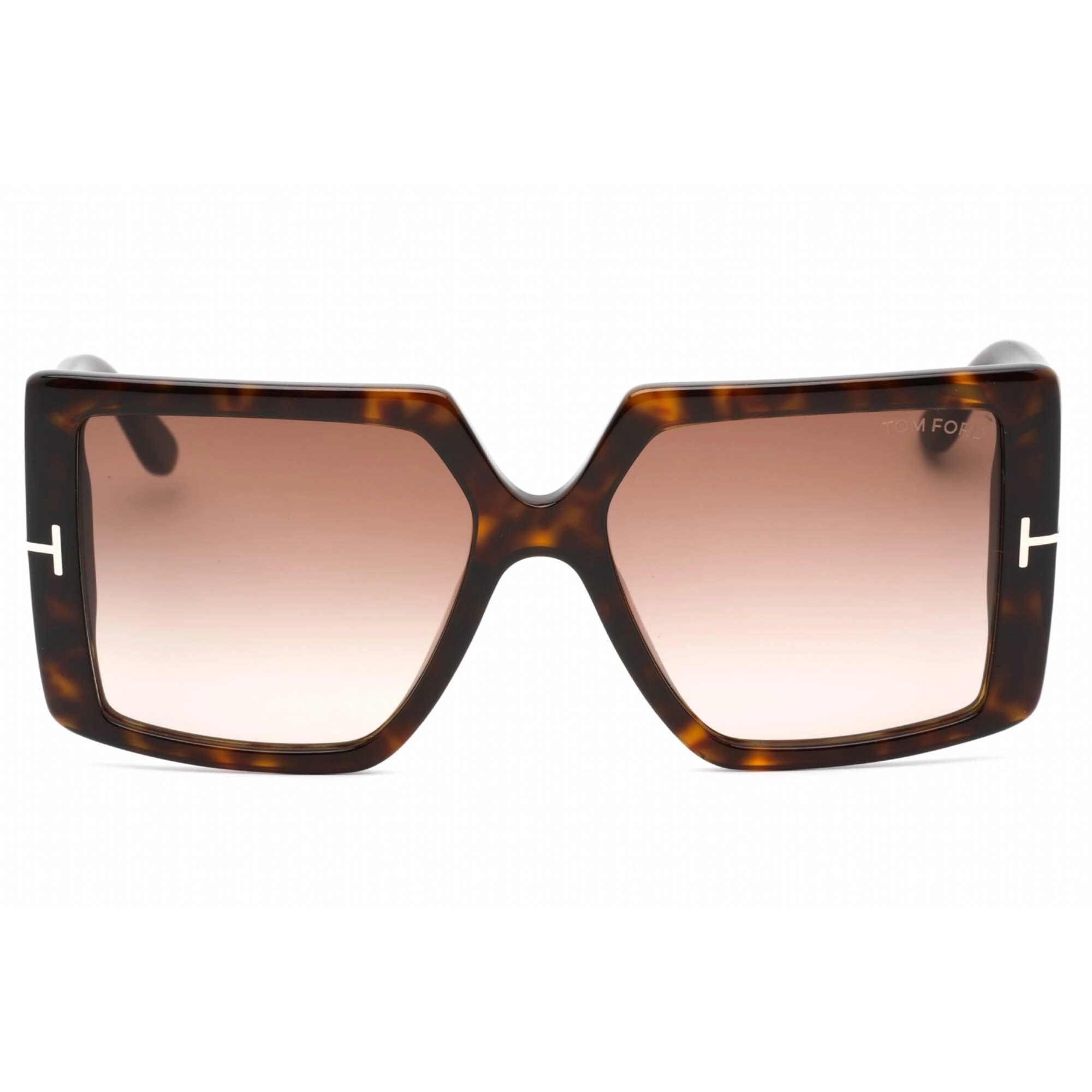 Tom Ford Women's Sunglasses - Full Rim Dark Havana Rectangular Frame | FT0790 52F