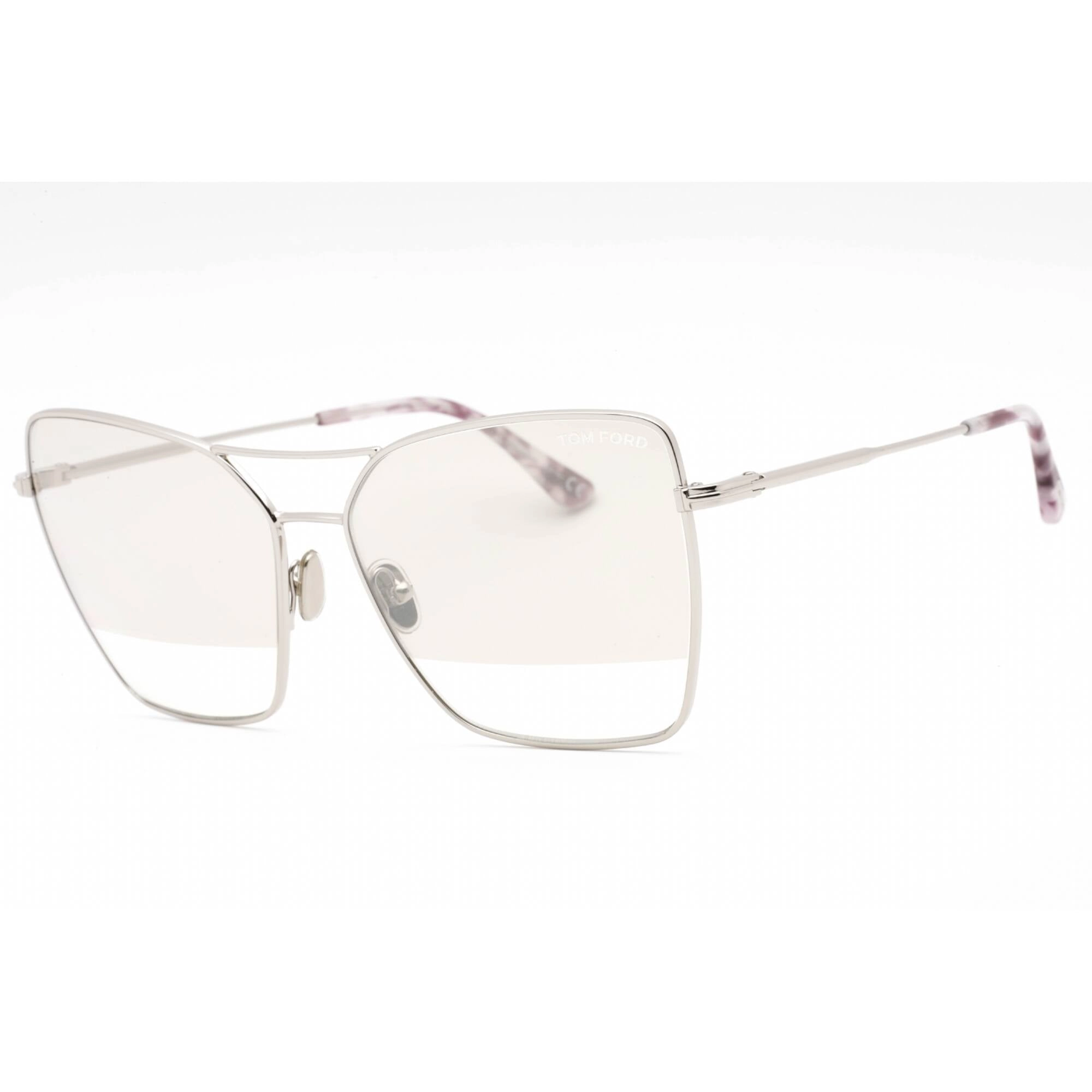 Tom Ford Women's Sunglasses - Shiny Palladium Metal Butterfly Shape Frame | FT0738 16C
