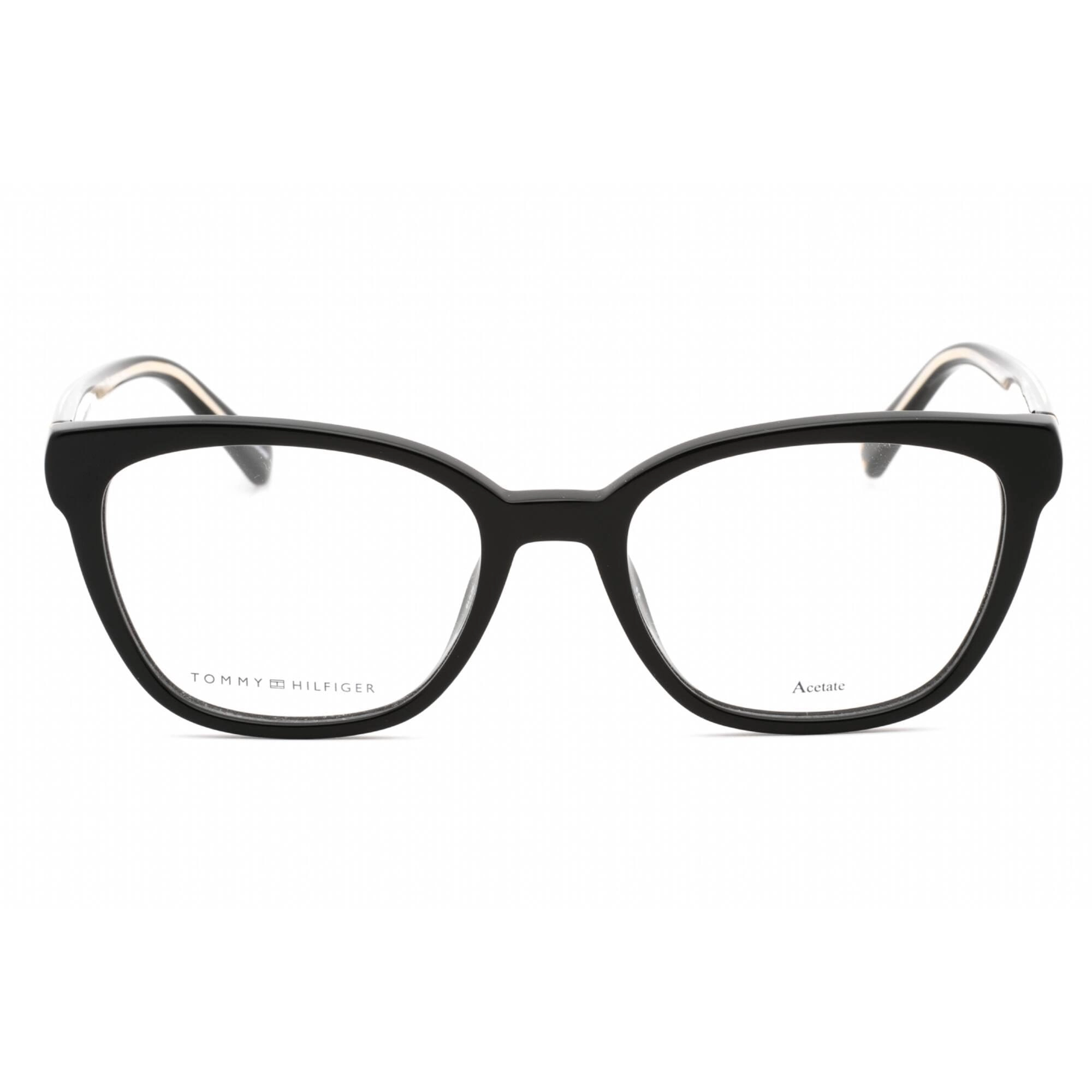 Tommy Hilfiger Women's Eyeglasses - Black Full Rim Cat Eye Frame | TH 1840 0807 00