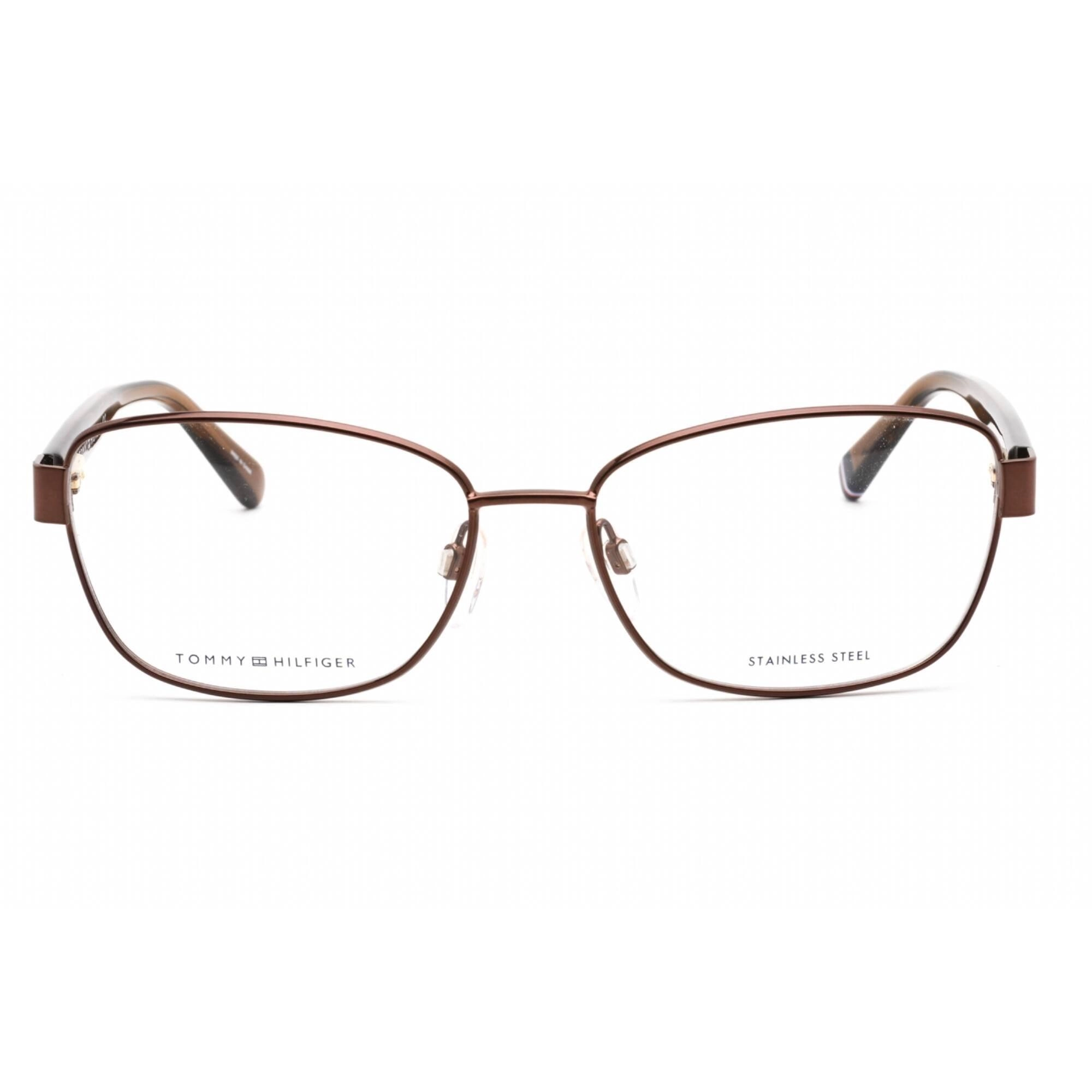 Tommy Hilfiger Women's Eyeglasses - Brown Metal Rectangular Frame | TH 2006 009Q 00