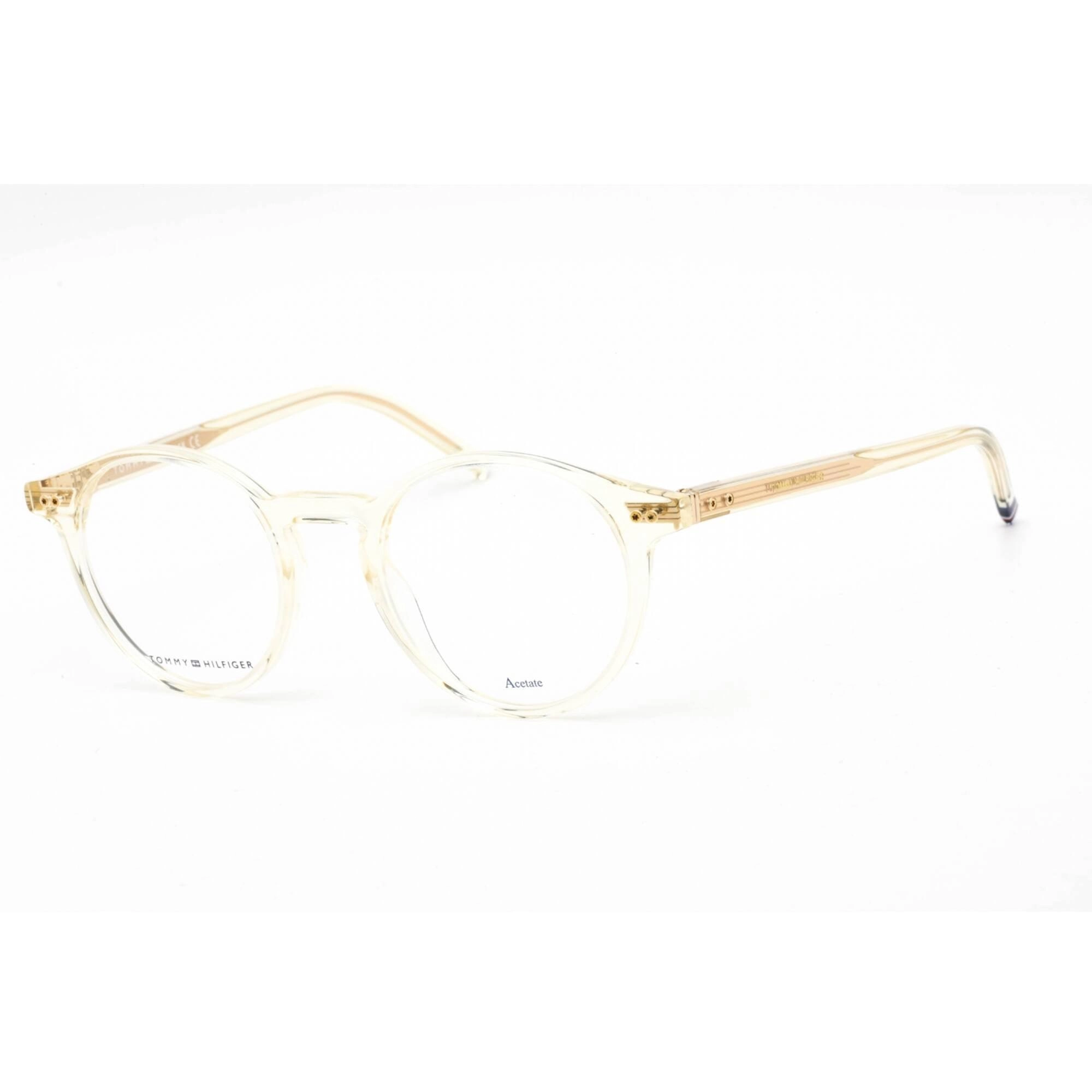 Tommy Hilfiger Women's Eyeglasses - Champagne Round Frame Clear Lens | TH 1813 0HAM 00