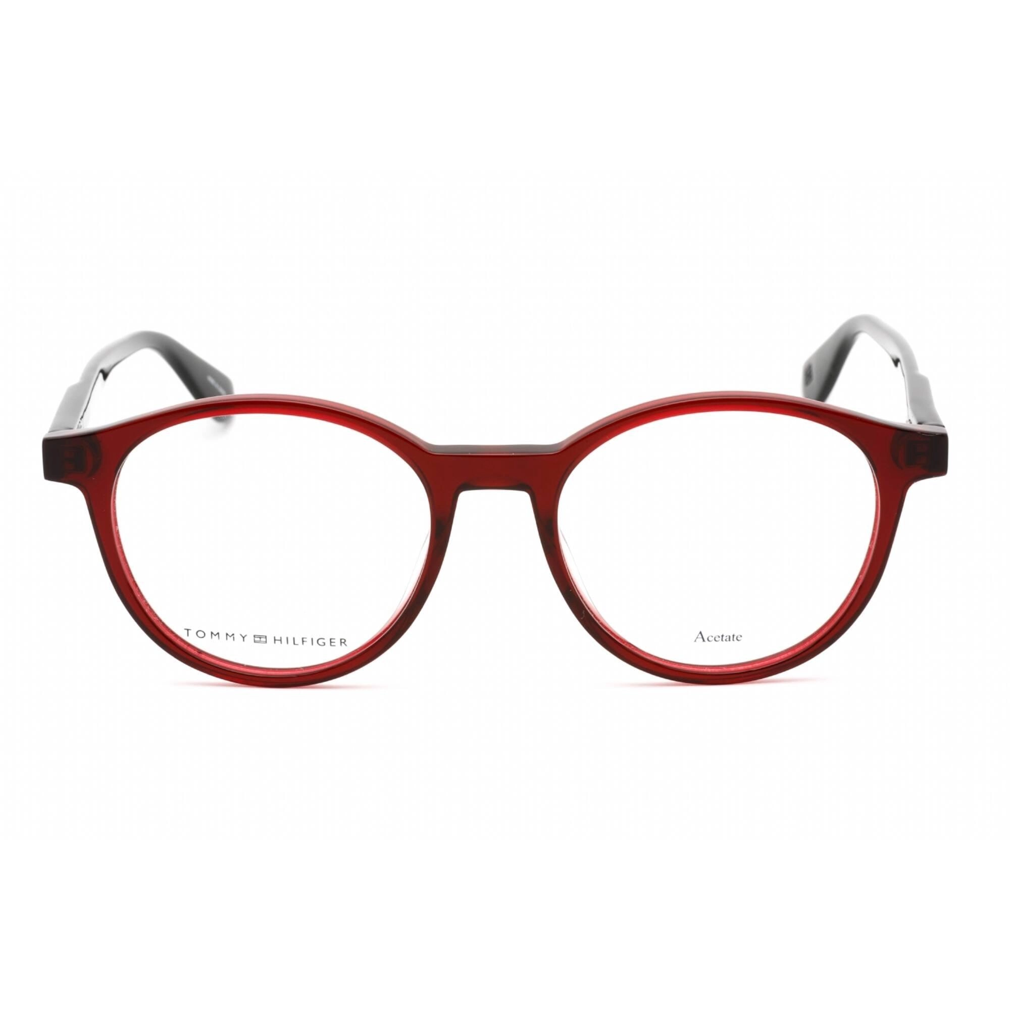 Tommy Hilfiger Women's Eyeglasses - Red Black Plastic Rectangular | TH 1703 00A4 00