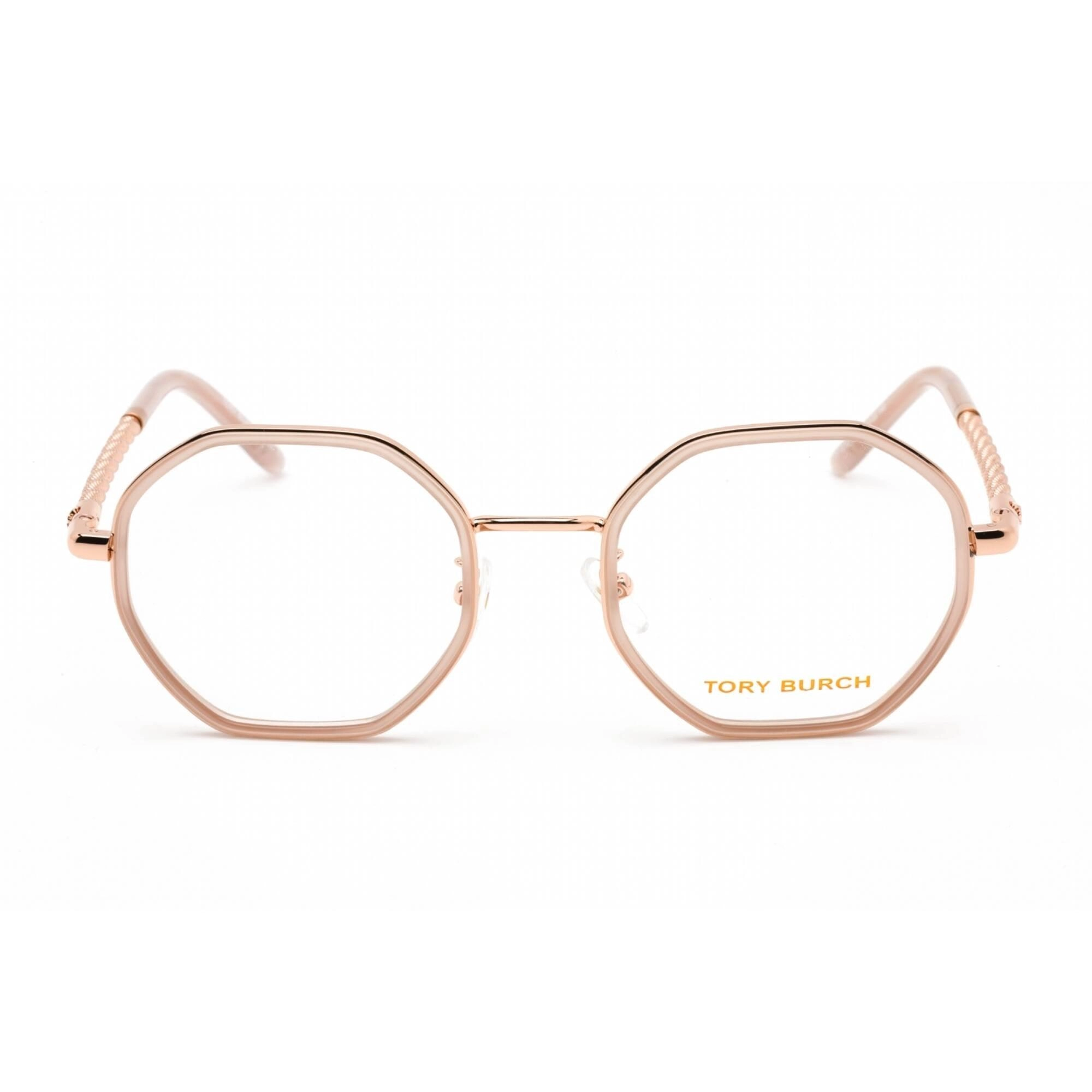Tory Burch Women's Eyeglasses - Antique Blush Metal Geometric Frame | 0TY1075 3329
