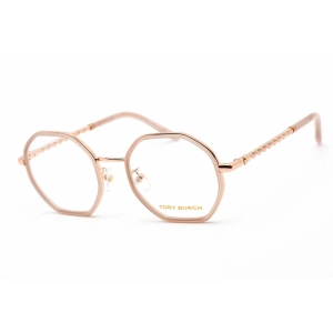 Tory Burch Women's Eyeglasses - Antique Blush Metal Geometric Frame | 0TY1075 3329