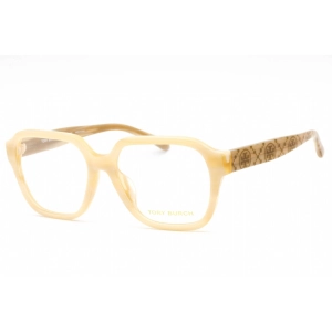 Tory Burch Women's Eyeglasses - Ivory Horn Plastic Square Frame | 0TY2130U 1924