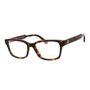 Tory Burch Women's Eyeglasses - Rectangular Dark Tortoise Plastic Frame | TY2116U 1836
