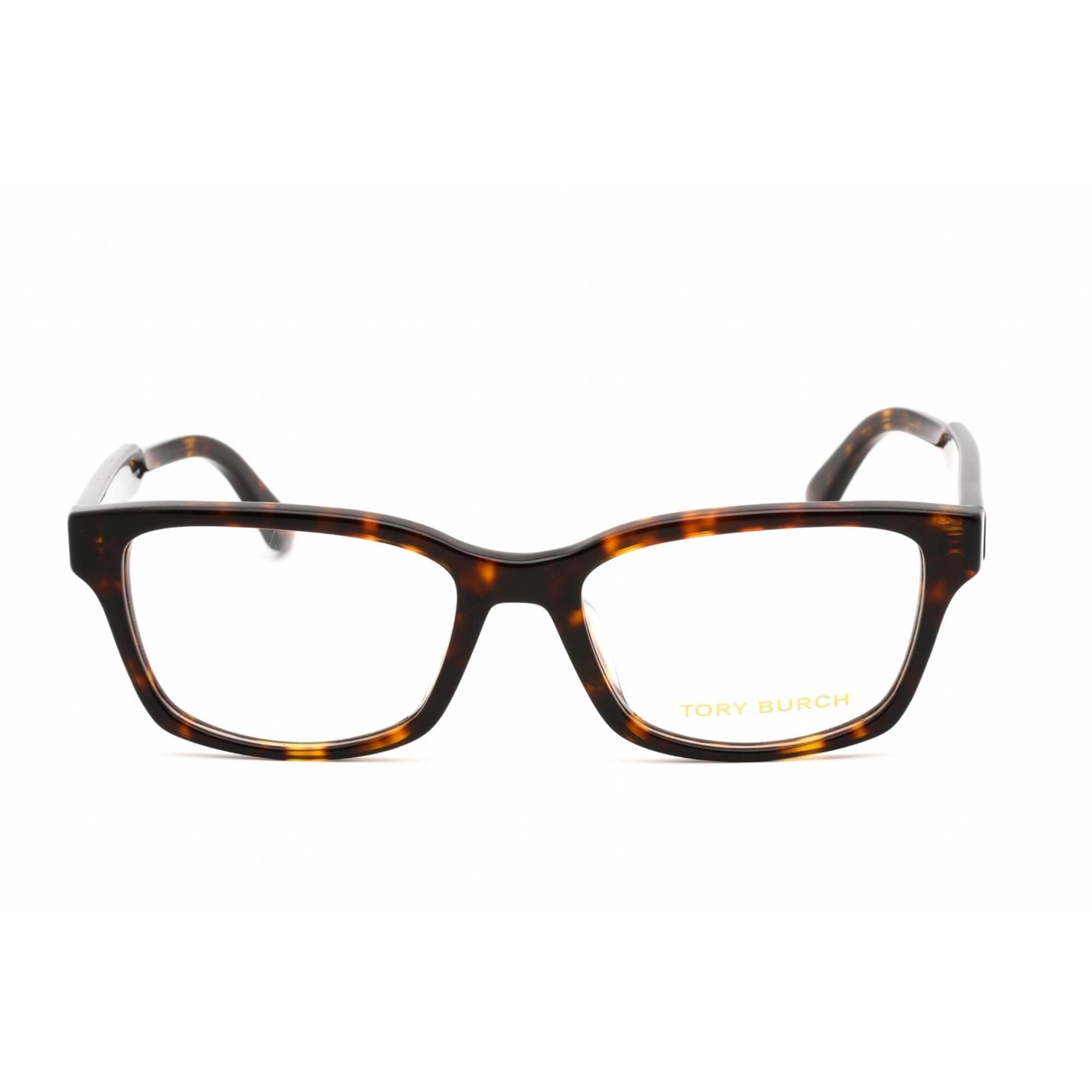 Tory Burch Women's Eyeglasses - Rectangular Dark Tortoise Plastic Frame | TY2116U 1836