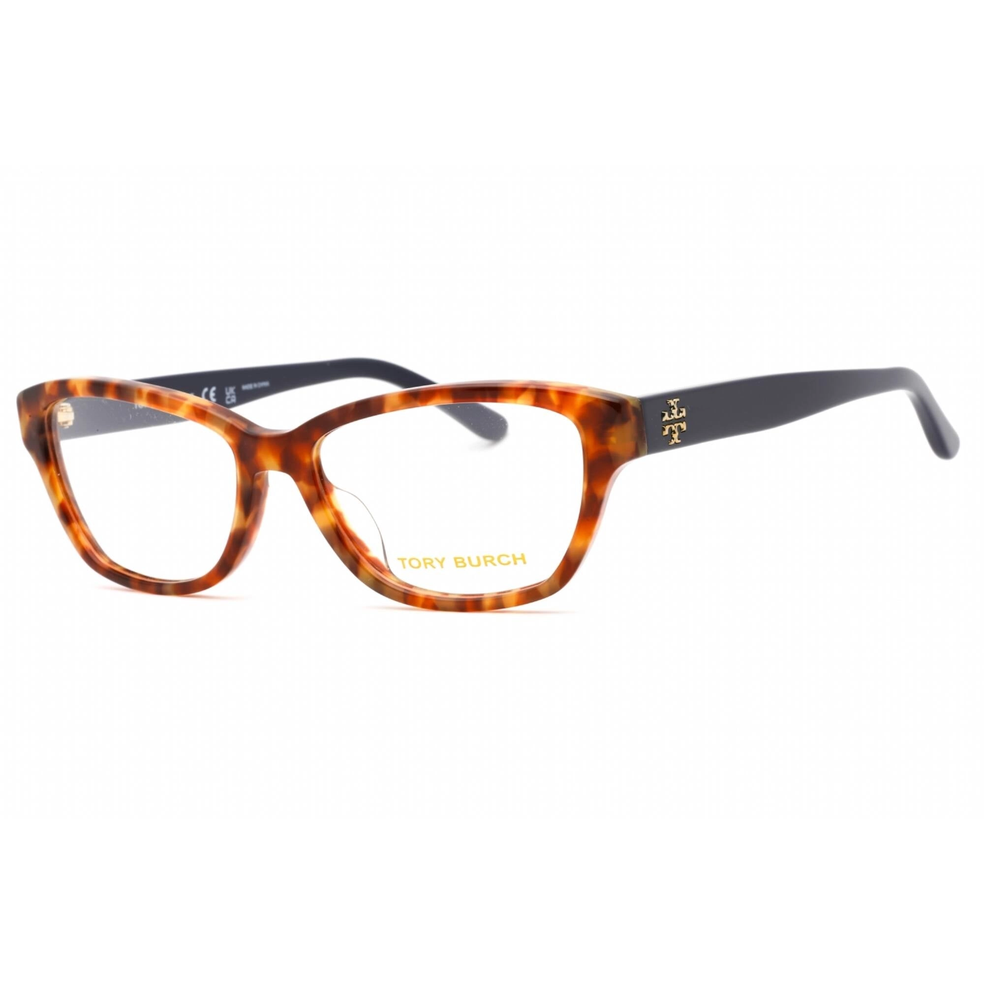 Tory Burch Women's Eyeglasses - Spotted Amber Tortoise Plastic Frame | 0TY2114U 1840