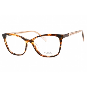 Tous Women's Eyeglasses - Full Rim Shiny Brown Havana/Yellow Frame | VTOB36V 0743