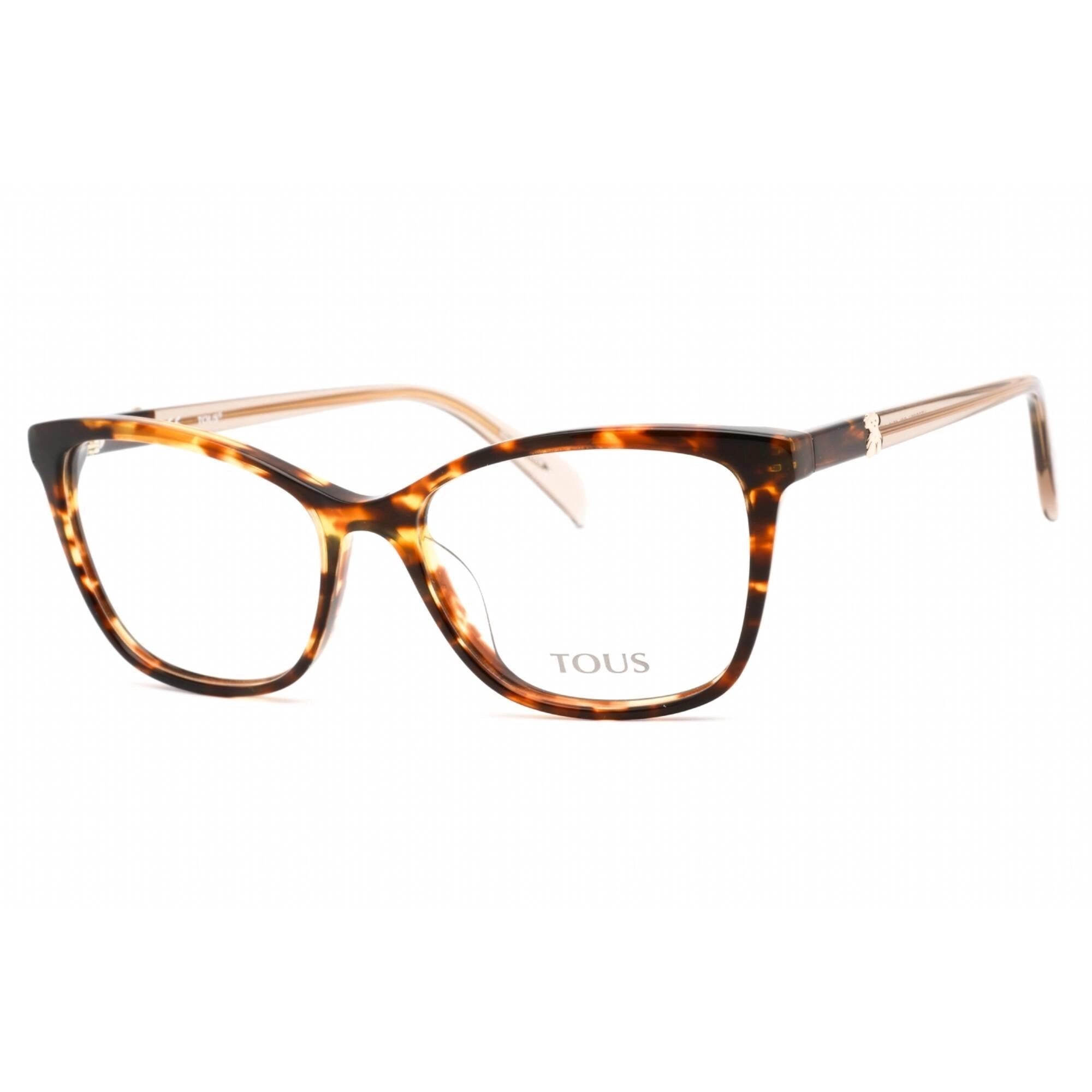 Tous Women's Eyeglasses - Full Rim Shiny Brown Havana/Yellow Frame | VTOB36V 0743