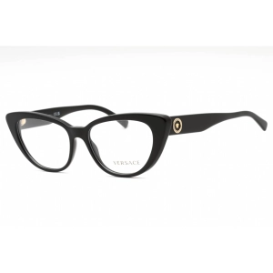 Versace Women's Eyeglasses - Black Plastic Full Rim Cat Eye Shape Frame | 0VE3286 GB1