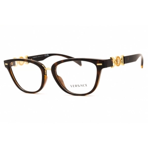 Versace Women's Eyeglasses - Dark Havana Nylon/Metal Cat Eye Frame | 0VE3336U 108
