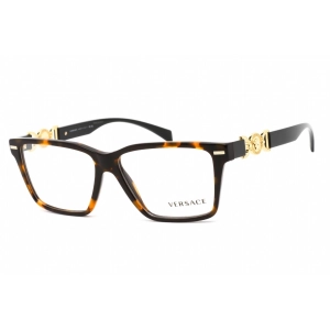 Versace Women's Eyeglasses - Full Rim Rectangular Havana Plastic Frame | 0VE3335 5404