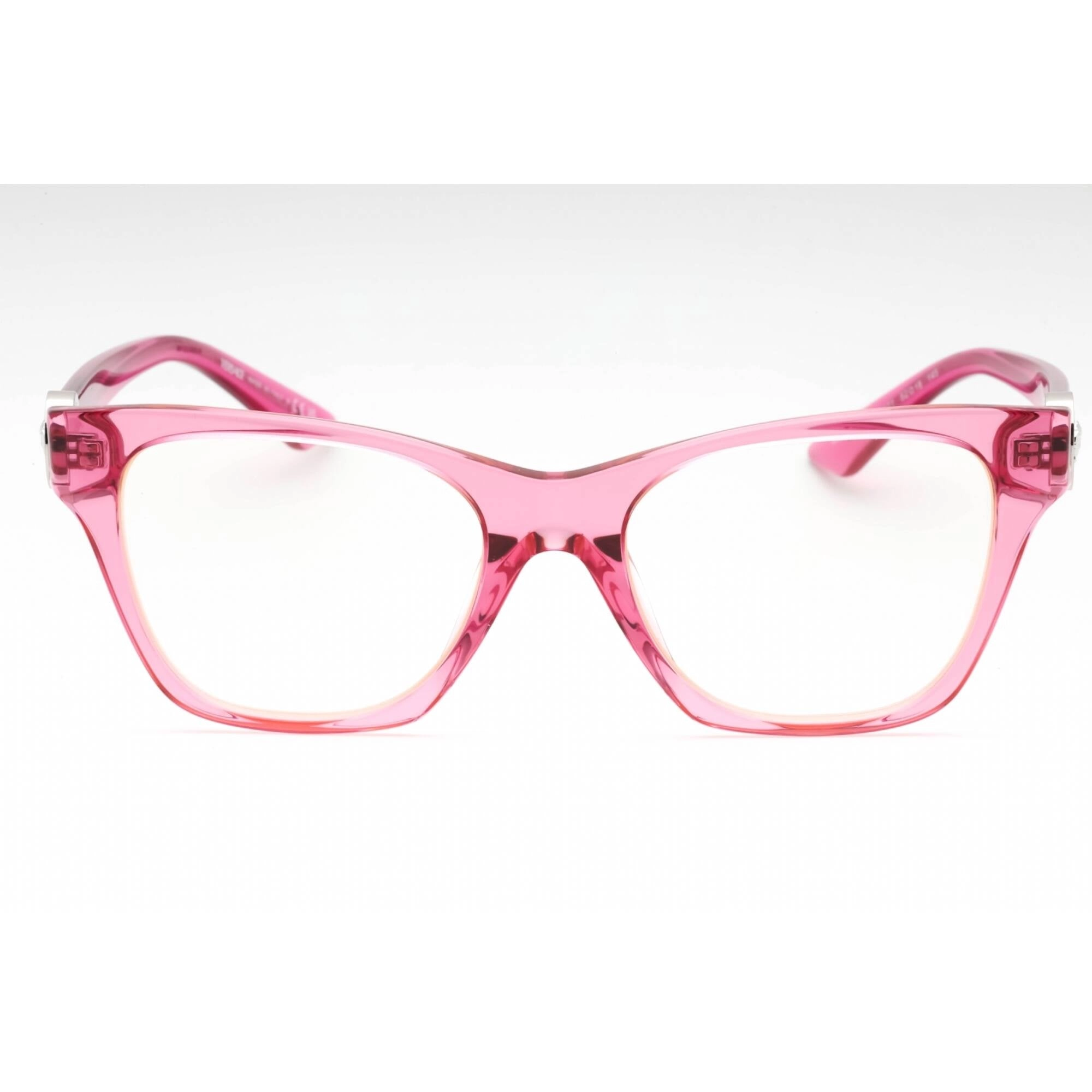 Versace Women's Eyeglasses - Transparent Pink Cat Eye Full Rim Frame | 0VE3341U 5421