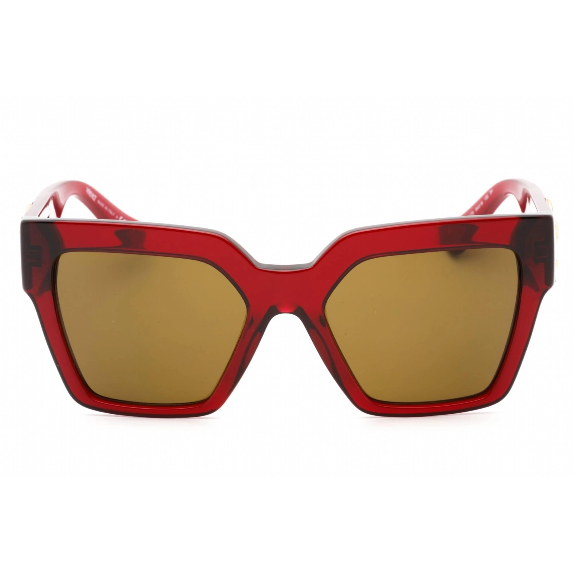 Versace Women's Sunglasses - Bordeaux Plastic Frame Dark Brown Lens | 0VE4458 543073