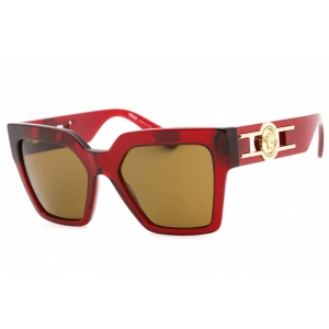 Versace Women's Sunglasses - Bordeaux Plastic Frame Dark Brown Lens | 0VE4458 543073