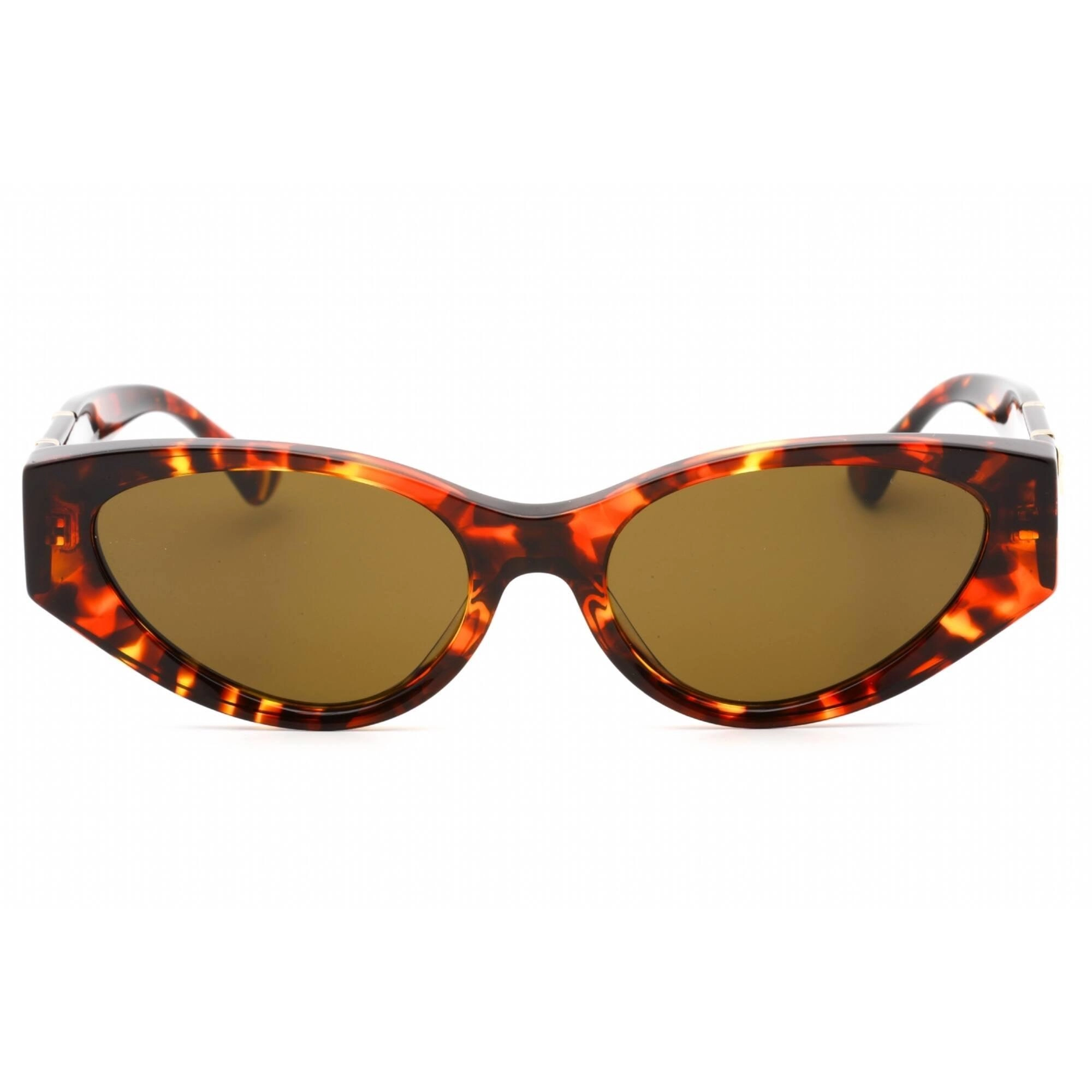 Versace Women's Sunglasses - Havana Plastic Frame Dark Brown Lens | 0VE4454 543773