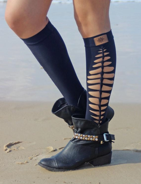 Wholesale - Knee High Leg Warmers In Black